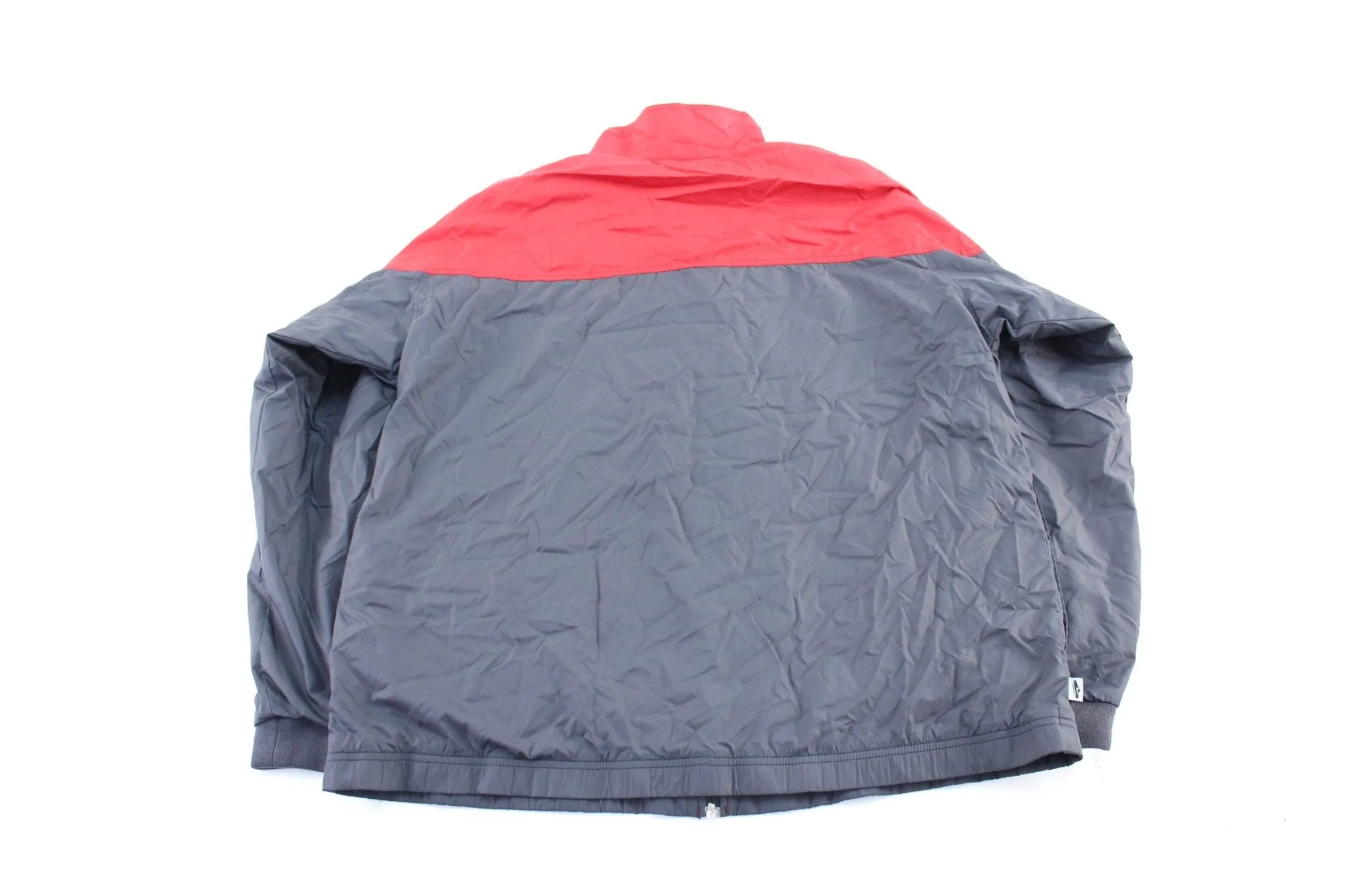 Y2K Nike Embroidered Logo Red & Grey Zip Up Jacket