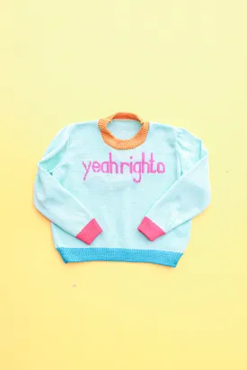 Yeah Righto Jumper - Crayon Mint